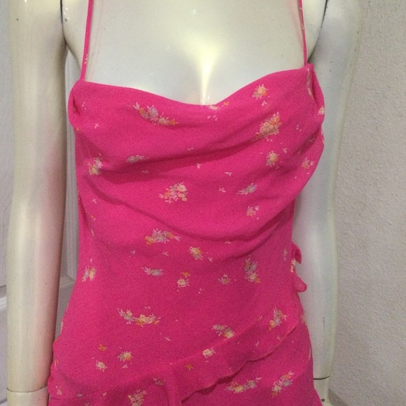 Urban Outfitters Lola Chiffon Ruffle Mini Dress - Picture 6 of 9